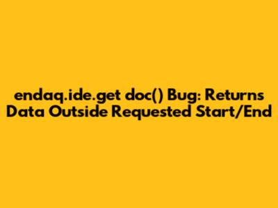 `endaq.ide.get_doc()` Bug: Returns Data Outside Requested Start/End
