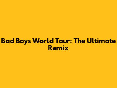 Bad Boy's World Tour: The Ultimate Remix