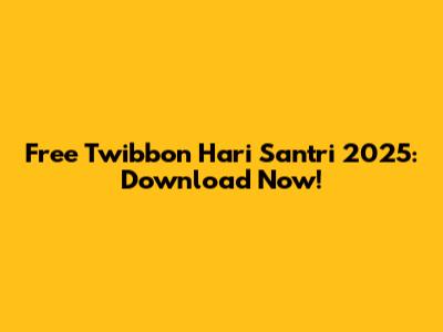 Free Twibbon Hari Santri 2025: Download Now!