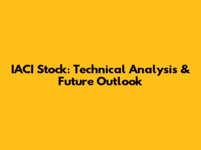 IACI Stock: Technical Analysis & Future Outlook