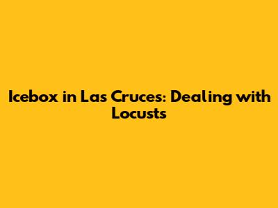 Icebox in Las Cruces: Dealing with Locusts