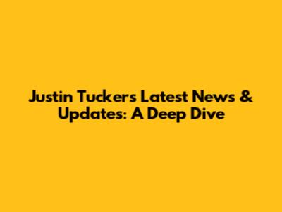 Justin Tucker's Latest News & Updates: A Deep Dive