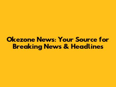 Okezone News: Your Source for Breaking News & Headlines