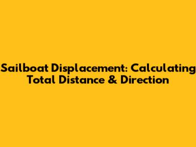 Sailboat Displacement: Calculating Total Distance & Direction